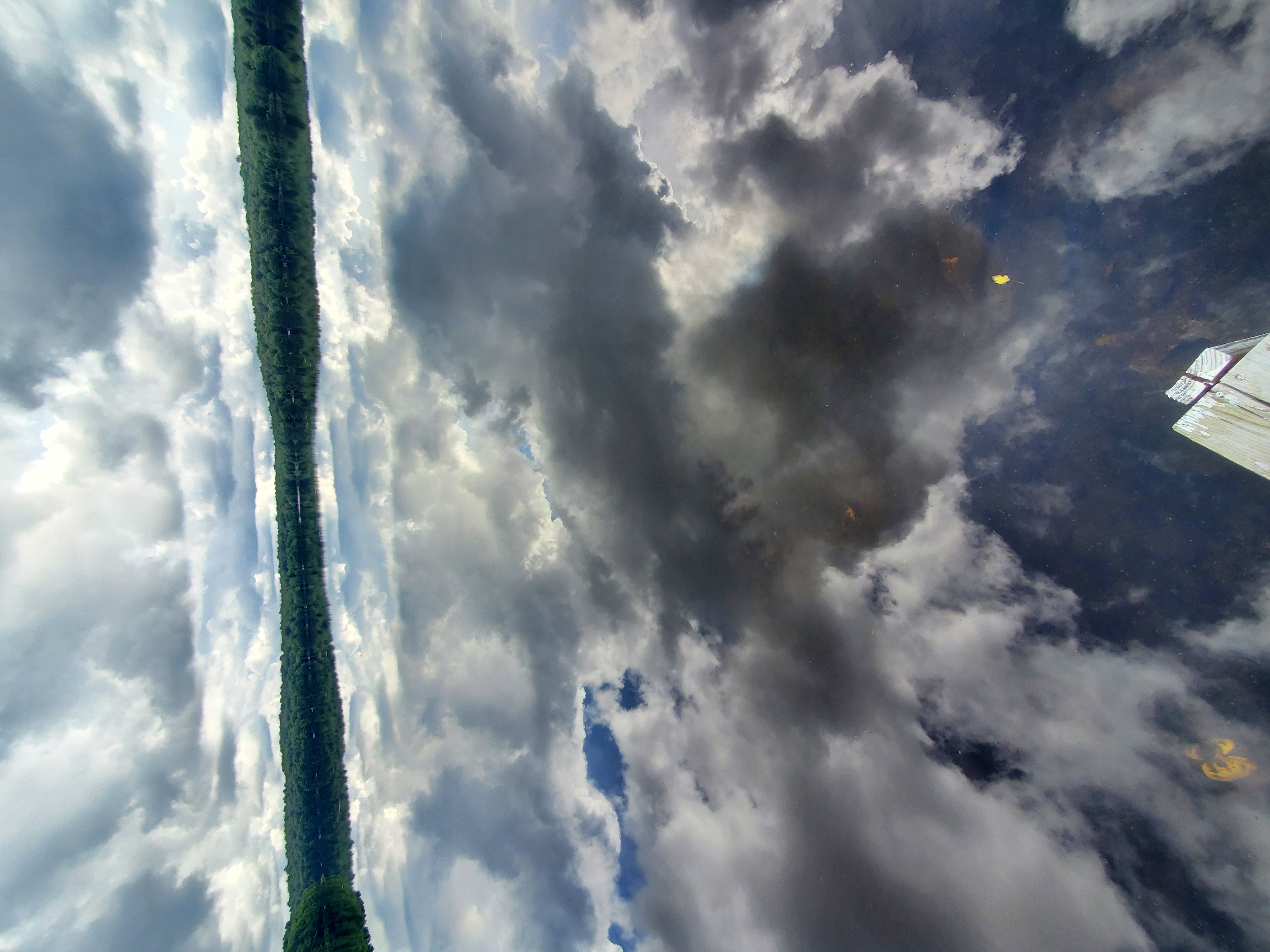 Lake Watawga, view from the dock.